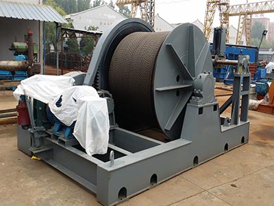 50ton Electric Construction Winch Delivery To Vietnam