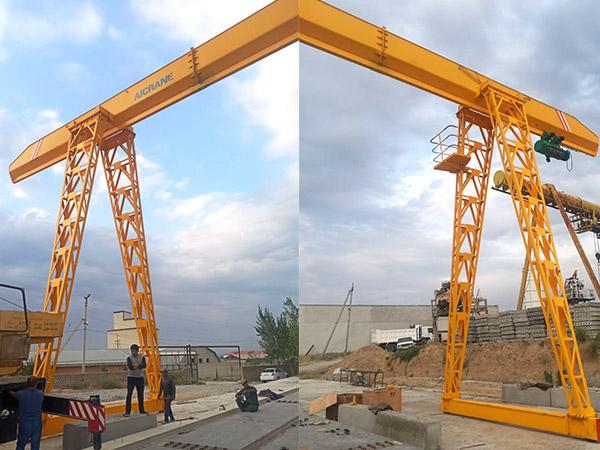 10ton-Gantry-Crane-installed-in-Uzbekistan