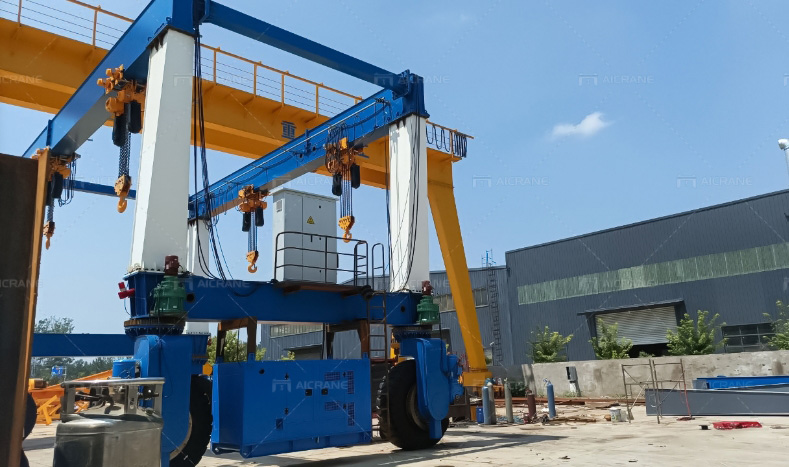 Козловой кран на колесном ходу доставлена в Никарагуа