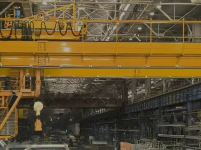 Двухбалочный мостовой кран для металлургического предприятия в России