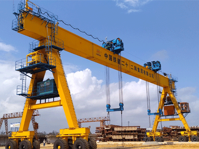 Straddle Carrier Gantry Crane for Bridge Box Girder