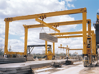 Straddle Carrier Rubber Tyred Gantry Crane for Slab