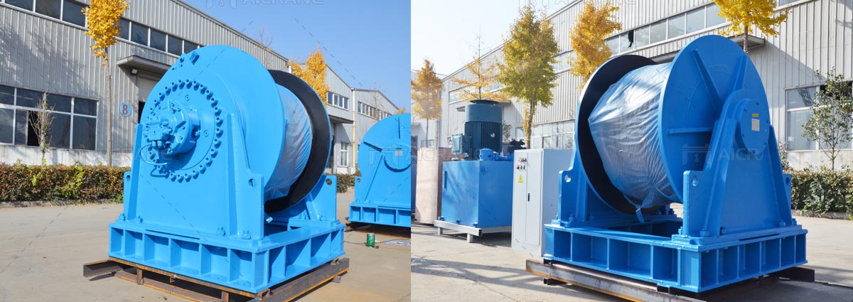 2-sets-40-Ton-Hydraulic-Winches-Shipped-to-Dominica