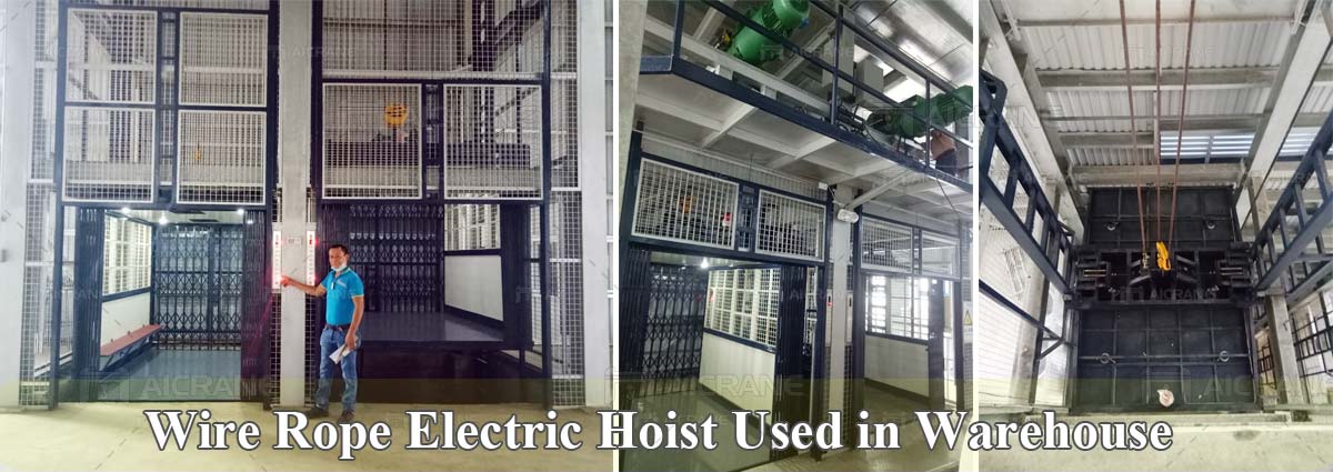 wire-rope-hoist-used-in-warehouse