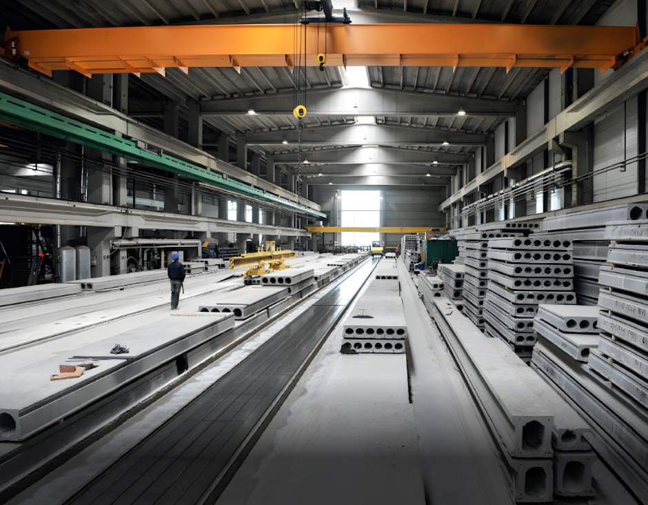 Overhead Crane for Indoor Prefabricated Component Processing
