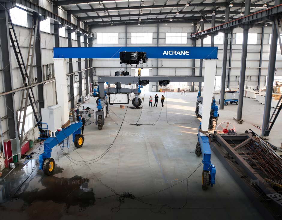 Rubber Tyred Gantry Crane for Prefabricated Component Processing Warehouses