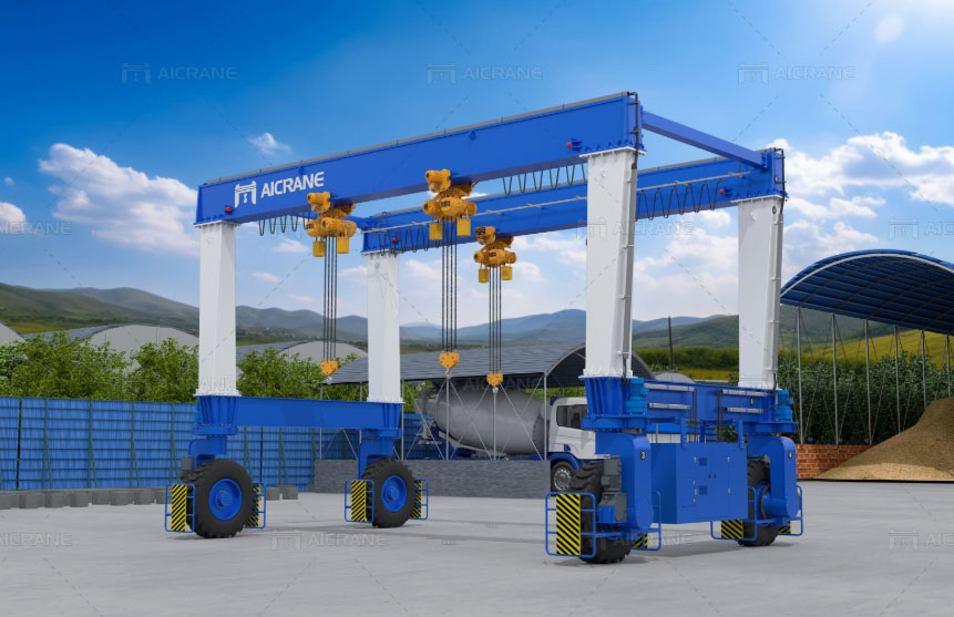 Rubber tyred gantry crane For Precast Concrete Production