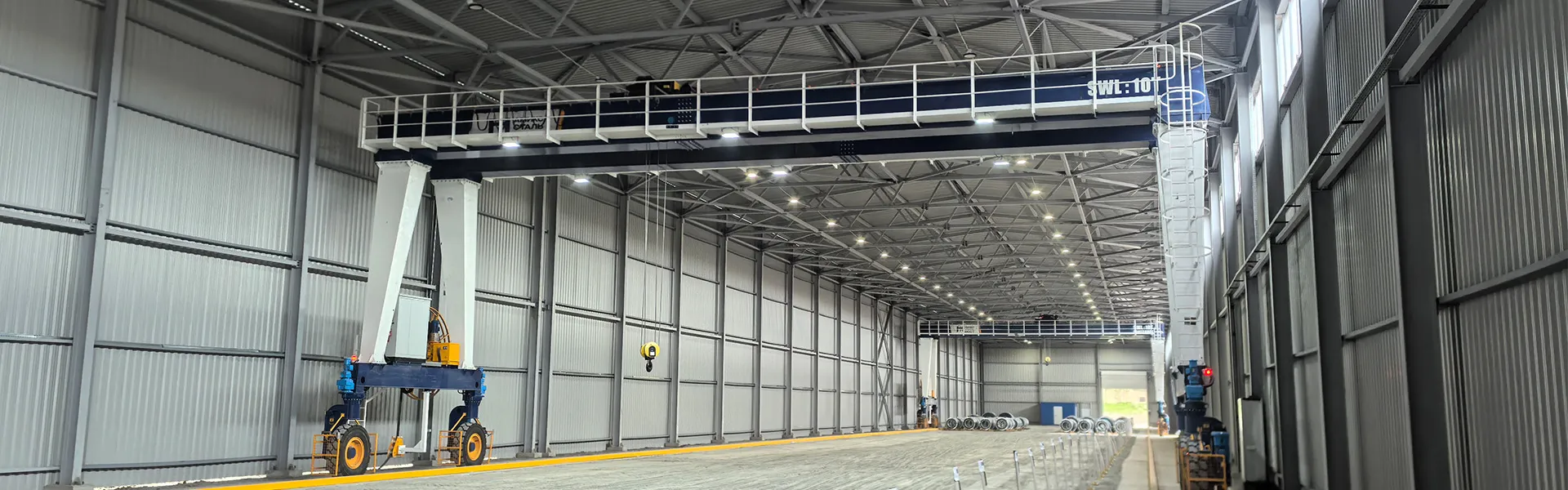 10T Rubber Tyred Gantry Crane Project in Russia